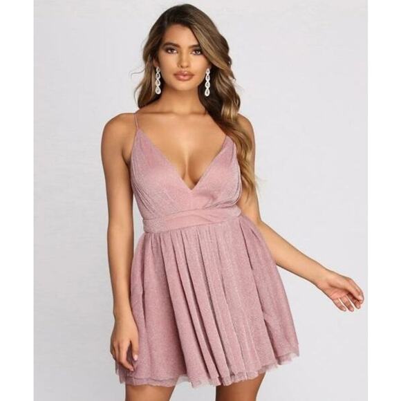 Windsor Dresses & Skirts - Windsor Kiernan Glittering Mesh Party Dress Sz M softgirl HOCO Y2K Holiday Party